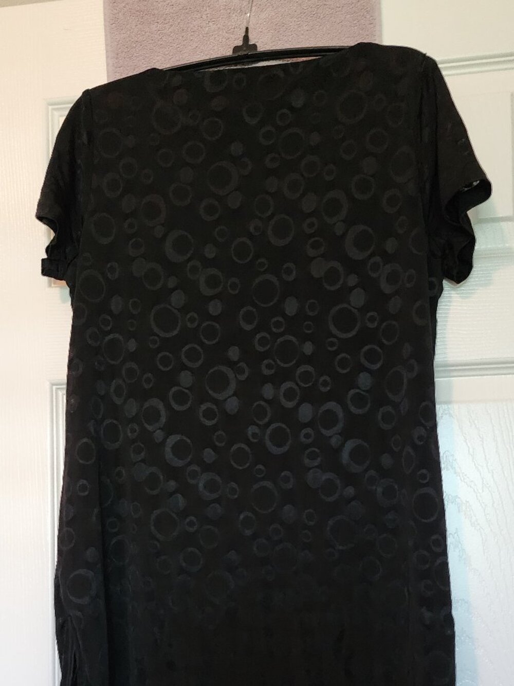 Short dress or top, short sleeve, lined